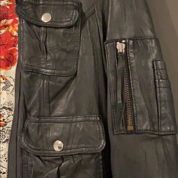 Leather Bomber Jacket by Kenna T - MOVING SALE 🔥 - Picture 4 of 10